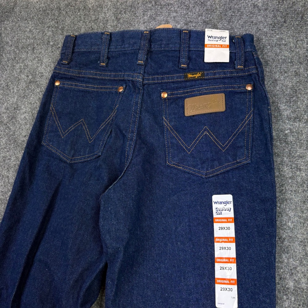 Wrangler Cowboy Cut Jeans Mens 29x30 Blue Original Fit 13MWSP1 Denim Western